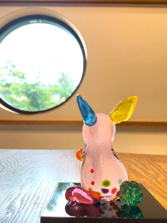 新作2023年干支・子うさぎピンク①『受注制作』 2枚目の画像