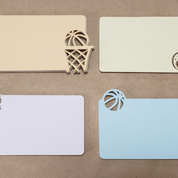 クラフトパンチ バスケ アルバム飾り 卒団 卒部 色紙飾り メッセージ