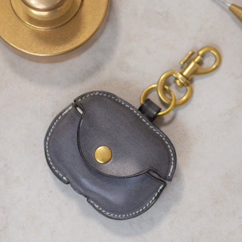 再販】AirPods Pro3 ケース イタリアンレザー ワックスドブラック Pro3