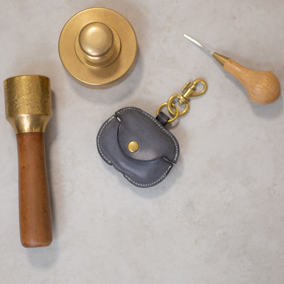 AirPods Pro3 ケース イタリアンレザー ワックスドブラック Pro3まで