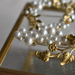 黃銅零件 x 珍珠胸針 #2 第3張的照片