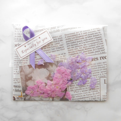 スターチス　ピンク＆パープル　押し花素材 6枚目の画像