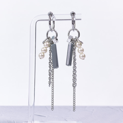 no.93］イヤリング・ピアス ／ パール イヤーカフ シンプル メンズ 