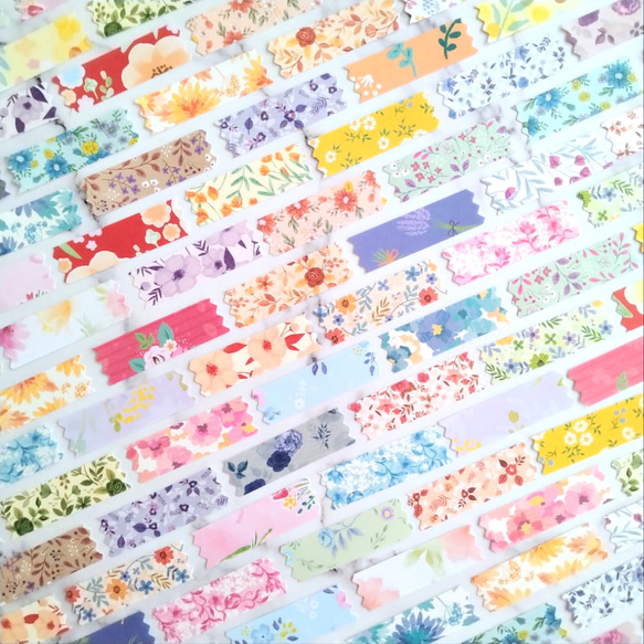 フレークシール フラワー 72枚  セット 3枚目の画像