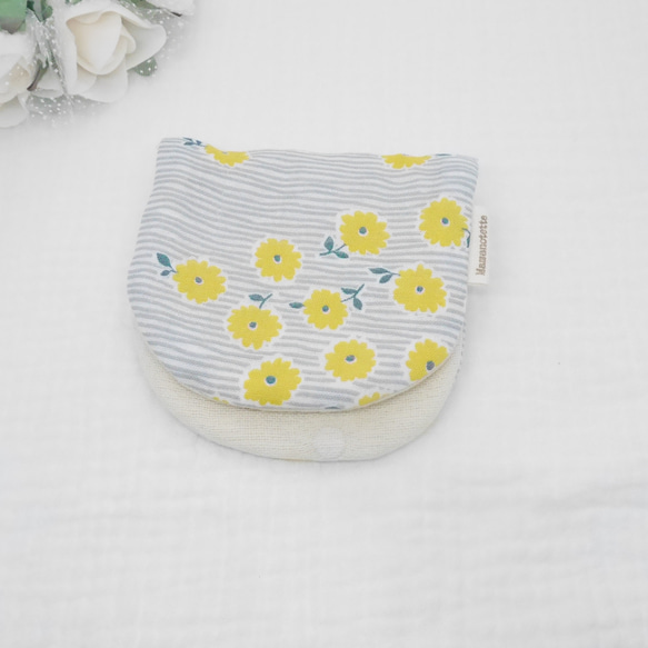 8 層紗布手帕♡ Vilta 花卉圖案 * 10 x 20 厘米蓬鬆紗布手帕 第5張的照片
