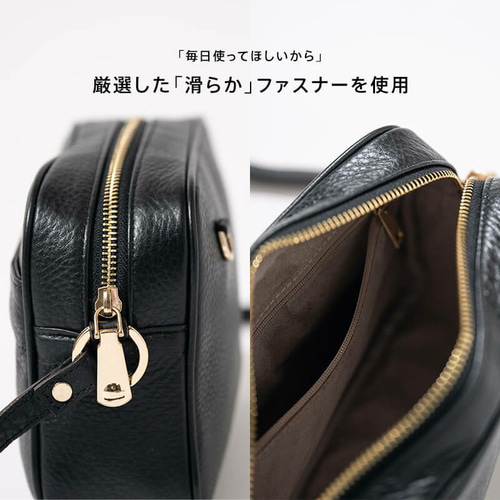 コンパクト 本革 ショルダーバッグ ミニ 小さめ 軽量 斜めがけ