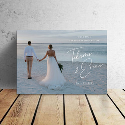 ウェルカムボード【wp_03】 A4 A3 A2 A1サイズ・パネル印刷 1枚目の画像