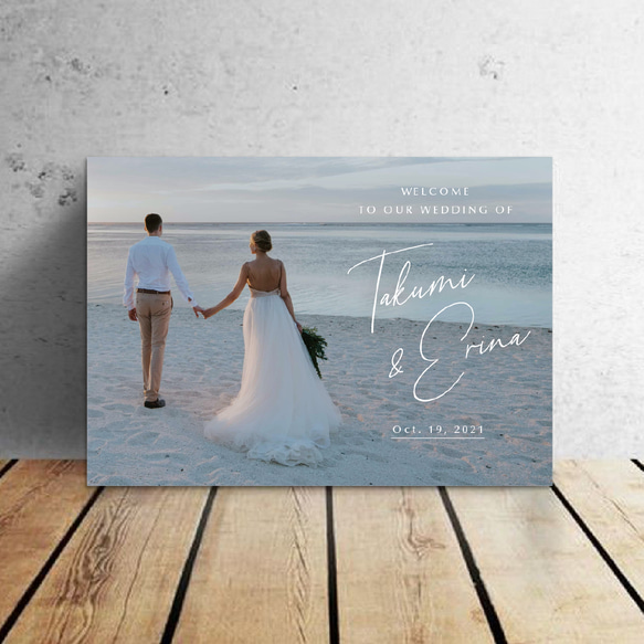 ウェルカムボード【wp_03】 A4 A3 A2 A1サイズ・パネル印刷 1枚目の画像