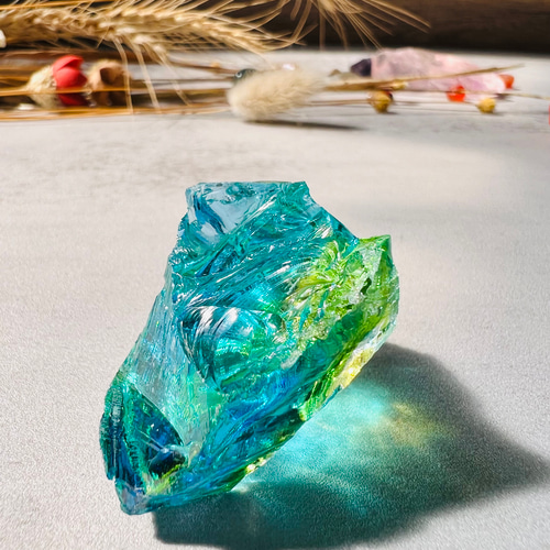 アンダラクリスタル ブルー グリーン その他インテリア雑貨 Shin Stone