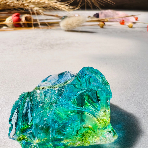 希少 レア アンダラクリスタル ブルー グリーン イエロー 寒色カラーセット アンダラクリスタル ブルー グリーン その他インテリア雑貨 Shin Stone