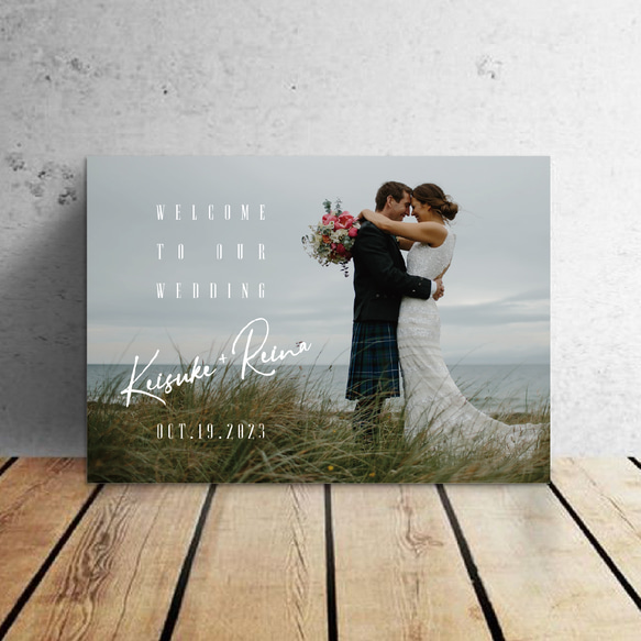 ウェルカムボード【wp_11】 A4 A3 A2 A1サイズ・パネル印刷 1枚目の画像