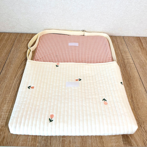 the campamento チューリップ　キルティング ne Quittez pas｜リバーシブル チューリップ プリント