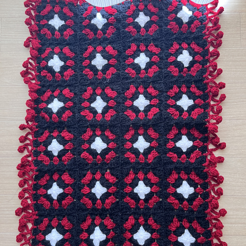 モチーフ編み　フリーカバー　ハンドメイド ✿✿ ミシンカバー💛 #ミシンカバー #グラニースクエア #かぎ針編み