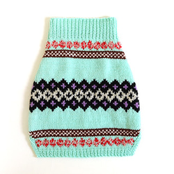 【受注生産】ノルディックセーター for Dogs SS～Mサイズ [編み物キット] 9枚目の画像