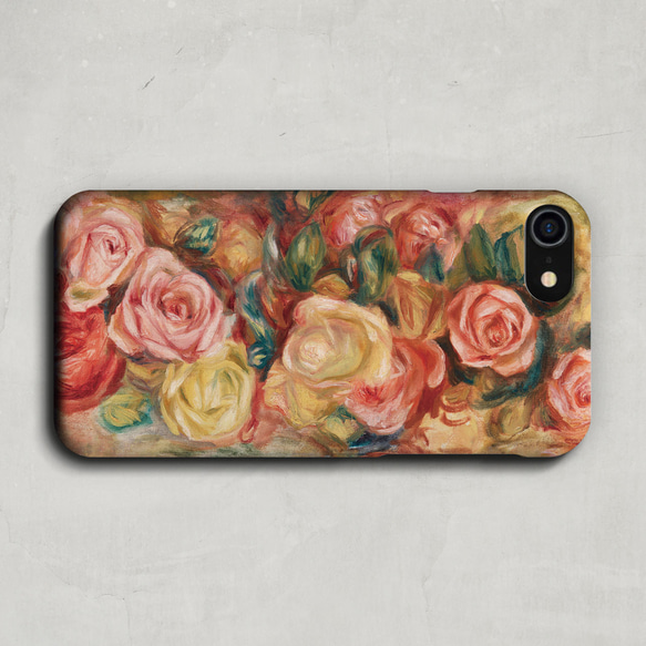 スマホケース / ピエール オーギュスト ルノワール「バラ」 iPhone 全機種対応 絵画 絵 アート レトロ 個性的 3枚目の画像