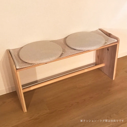 杉と丸木のログベンチ [幅90cm / 奥行30cm] 1枚目の画像