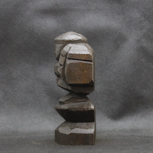 仏像 円空仏 木彫 大黒天（14cm 着色 dk3553） 彫刻 円空工房Z