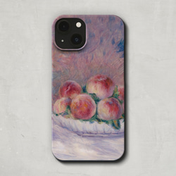 スマホケース / ピエール オーギュスト ルノワール「桃」 iPhone 全機種対応 果物 絵画 大人 レトロ 個性的 1枚目の画像