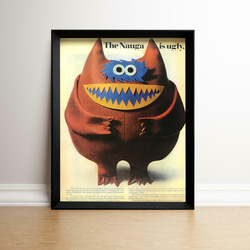 ナウガモンスター 1960年代 アメリカ 雑誌 ビンテージ 広告 額付