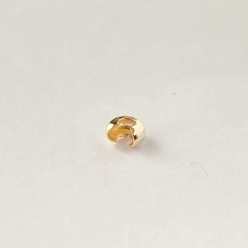新商品 14kgf つぶし玉カバー 3mm 10個 アクセサリー ピアス 素材 
