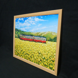 アートポスター【菜の花畑を走る小湊鉄道】 3枚目の画像