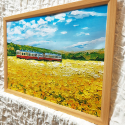 アートプリント【菜の花畑を走る小湊鉄道】 4枚目の画像