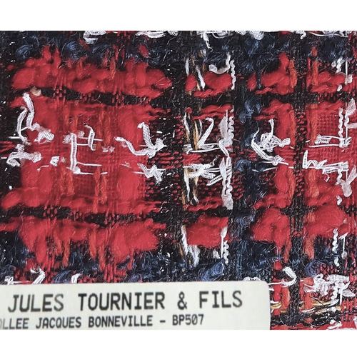 自由区　フランス　ジュールトゥルニエ社　 ツイード　ジャケット　38号 未使用】jules tournier社ツイード使用 ジュール トゥルニエ