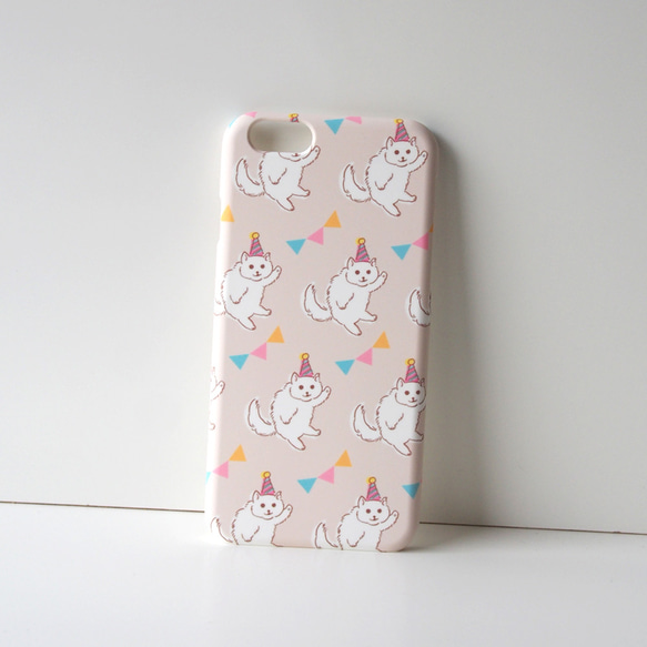 【SALE】パーティ猫のiPhone6/6sプラケース 2枚目の画像