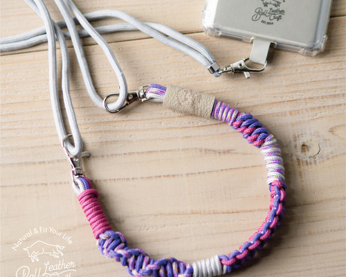 パラコードで2色の花のストラップの編み方！ Paracord Two Color
