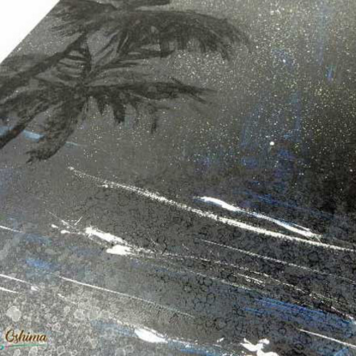 絵画★原画（1点限り）『波のしぶき／海』（アクリル水彩画 2022年7月21日） 絵画☆原画（1点限り）「波のしぶき」（アクリル水彩画 2022年7