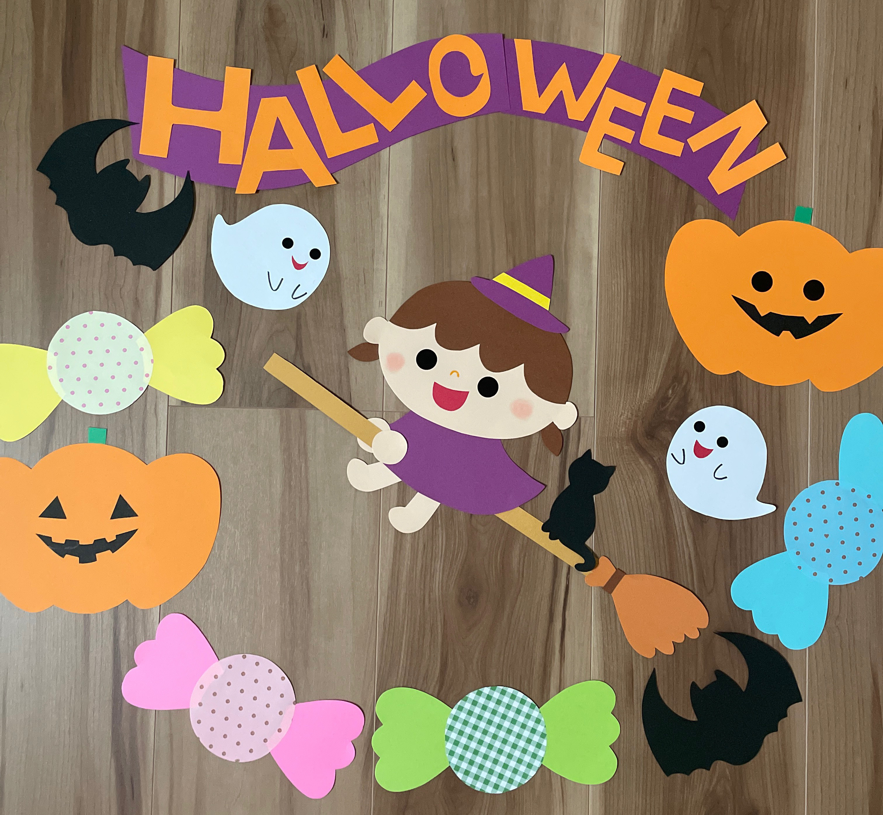 ♡可愛い♡ハロウィン 飾り 63点！ ピンク 壁飾り m68782702507_1.jpg