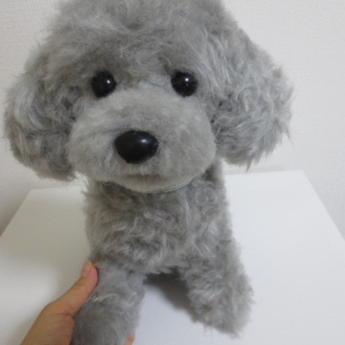 ふわふわ トイプードル *シルバー 体長30㎝ ぬいぐるみ ゆめの