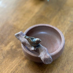 【再販】可愛い小鳥のお玉立て陶器 8枚目の画像