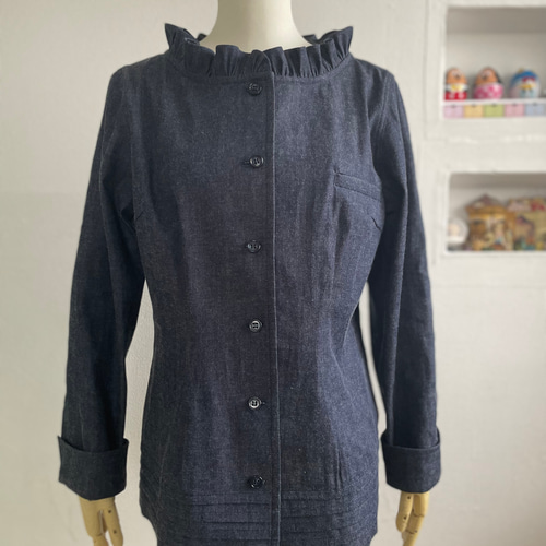 裾タック飾り❤︎デニムジャケット ジャケット Ri Ry 通販 14761356