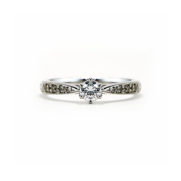 ◇受注制作◇婚約指輪 エンゲージリング セットリング ダイヤモンド モアサナイト モアッサナイト シリーズ006 3枚目の画像