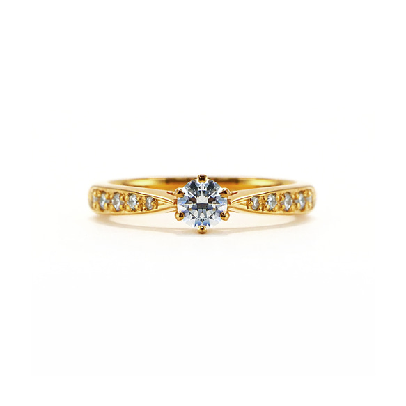 ◇受注制作◇婚約指輪 エンゲージリング セットリング ダイヤモンド モアサナイト モアッサナイト シリーズ006 4枚目の画像
