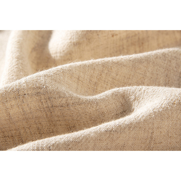 リネン羽織り　リネンコットンコート　綿麻混紡　ベージュ　#L107 10枚目の画像