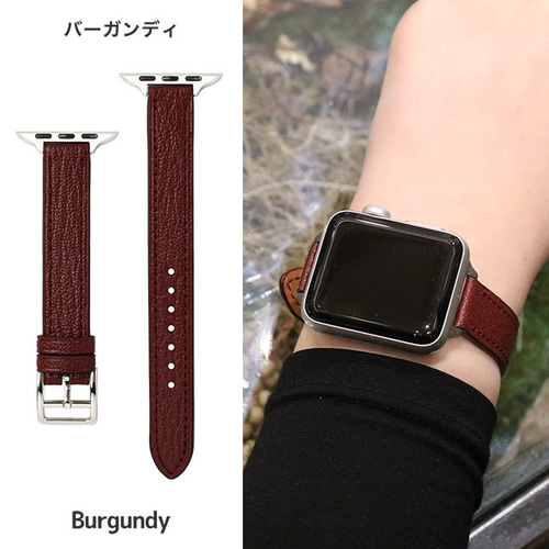 山羊革 アップルウォッチ Apple Watch スリム ゴートレザー