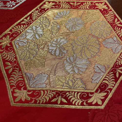 A717高級‼️ひな祭り‼️袋帯テーブルランナー2m17cm A717高級‼️ひな祭り‼️袋帯テーブルランナー2m17cm