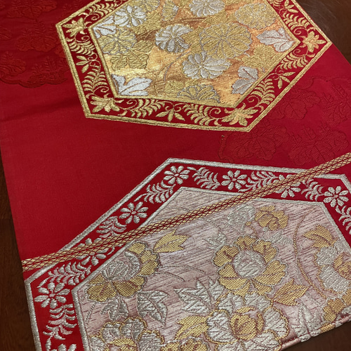 Fum様オーダー専用ページ　テーブルランナー高級正絹丸帯、袋帯リメイク Fum様オーダー専用ページ　テーブルランナー高級正絹丸帯、袋帯リメイク