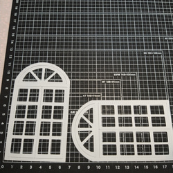 ダイカット オフホワイト色 窓 10枚 ペーパークラフト アルバム コラージュ 2枚目の画像
