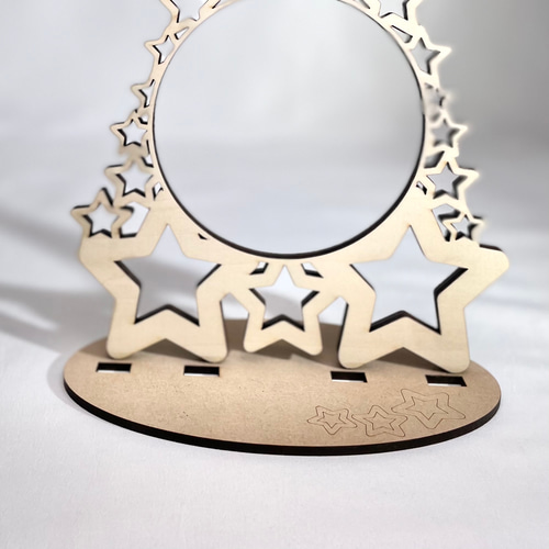 ミラーアクリル×木材 アクリル×木材 名入れ クリスマス