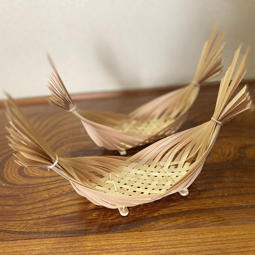 2コ1セット】普段の暮らしを楽しく、心豊かに！ ペアの竹細工