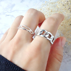 チェーン付きシルバーリング 楽天市場】K-SMITH デザイン チェーン リング 12〜20号 シルバー