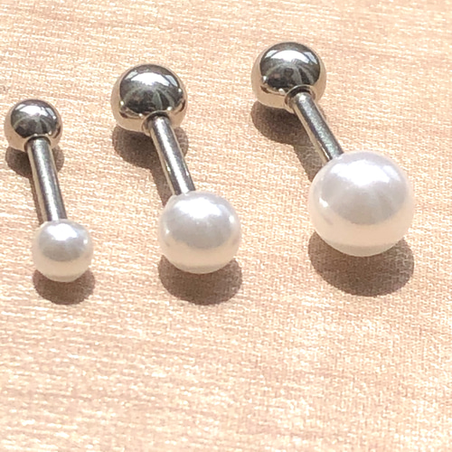 16G 4mm パールC　合計8点　6mm 16Gで 楽天市場】【全品送料無料】 軟骨ピアス 16G ボディピアス