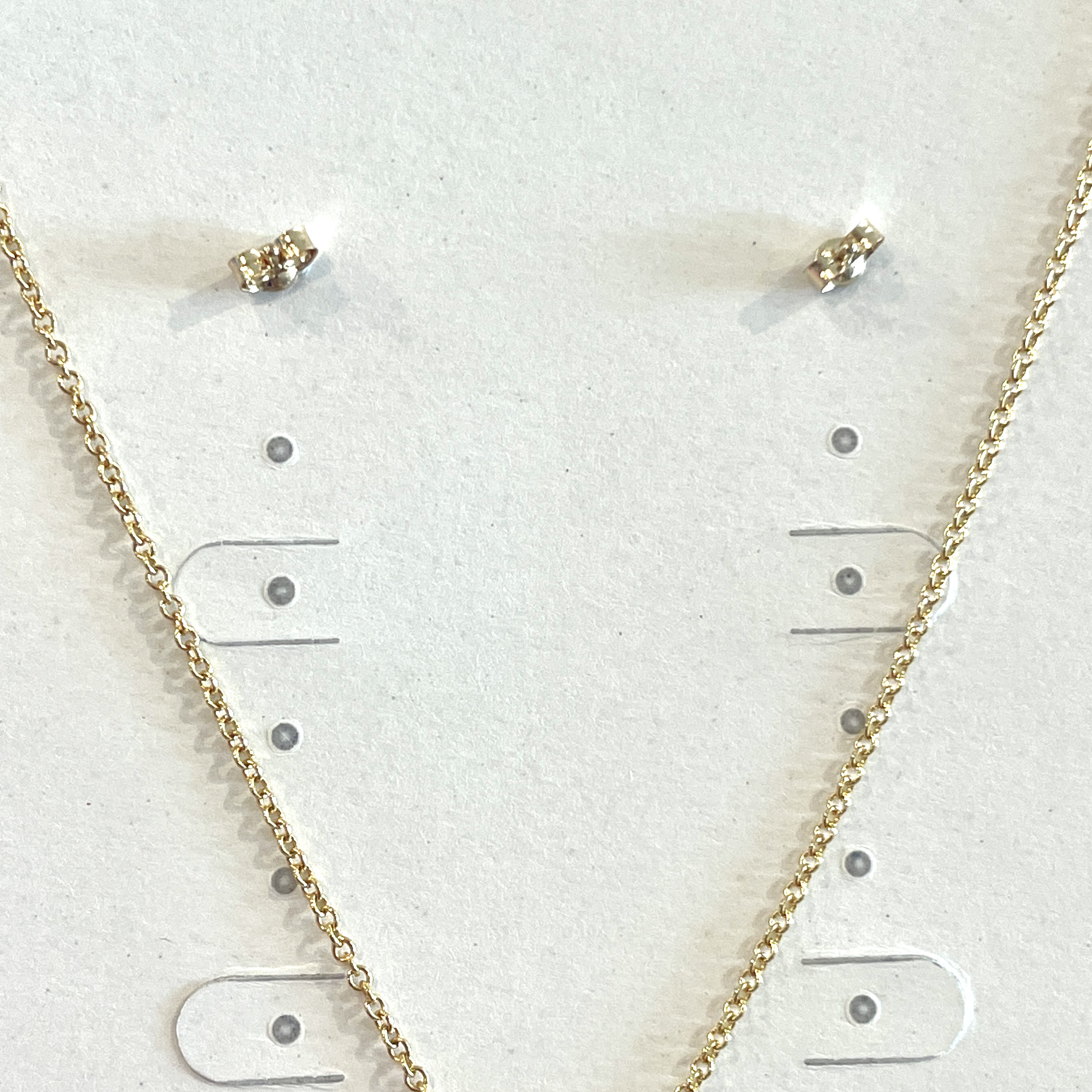 14kgf ビオラとパールのピアス・ネックレスセット/黄色（14金ゴールドフィルド)