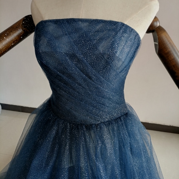 キラキラ豪華なグリッターチュールオーバードレス 三層 トレーン