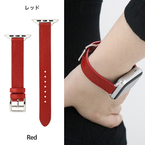栃木レザー アップルウォッチ Apple Watch スリム 時計ベルト 栃木レザー アップルウォッチ Apple Watch スリム 時計ベルト