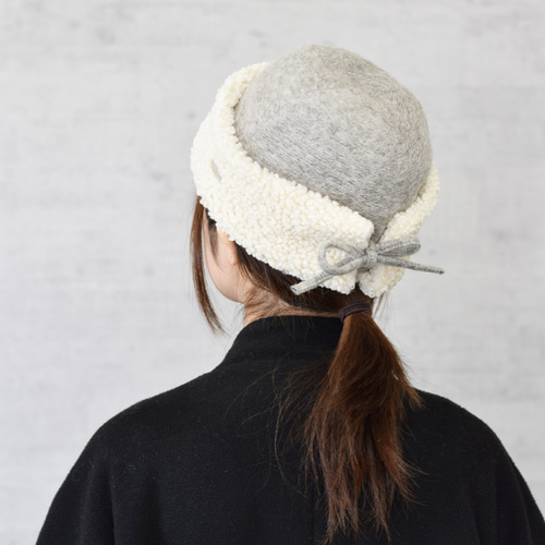 Foam- イタリア素材ボアキャップ № 122608 レディース帽子 キャップ