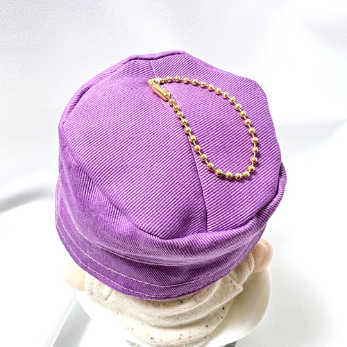 ∞ちびぬい］バケットハット／裏チェック柄(メンカラ7色